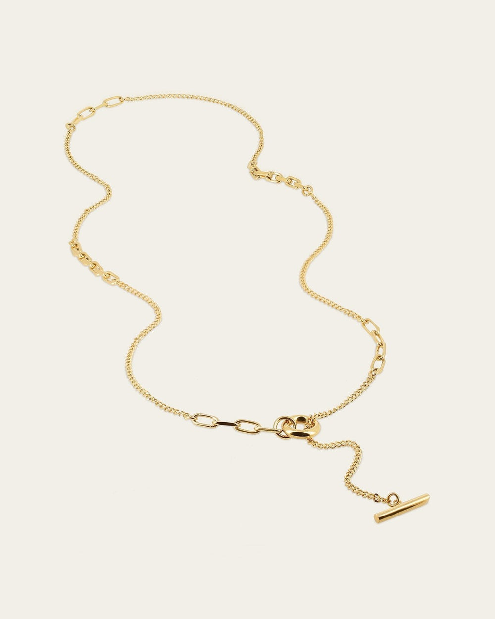 Naboo Long Necklace (Gold-plated Steel)