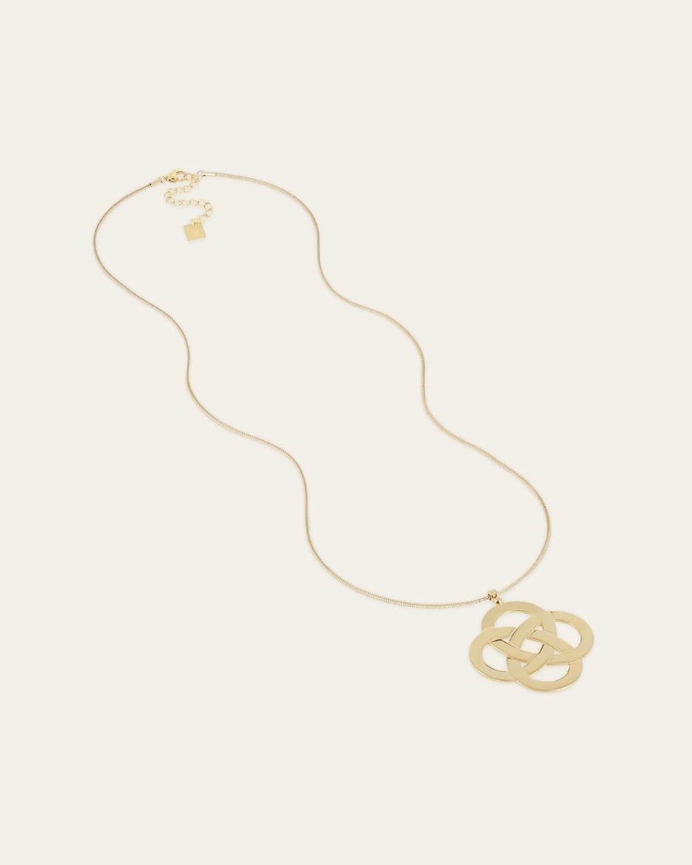 Infini String necklace (Gold-plated steel)