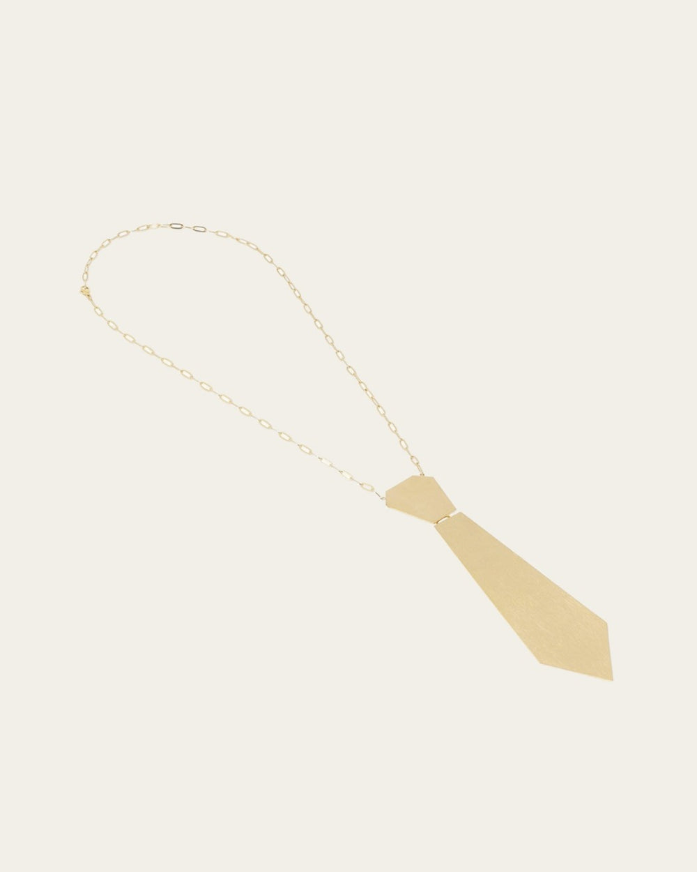 Collier Tie (Acier doré)