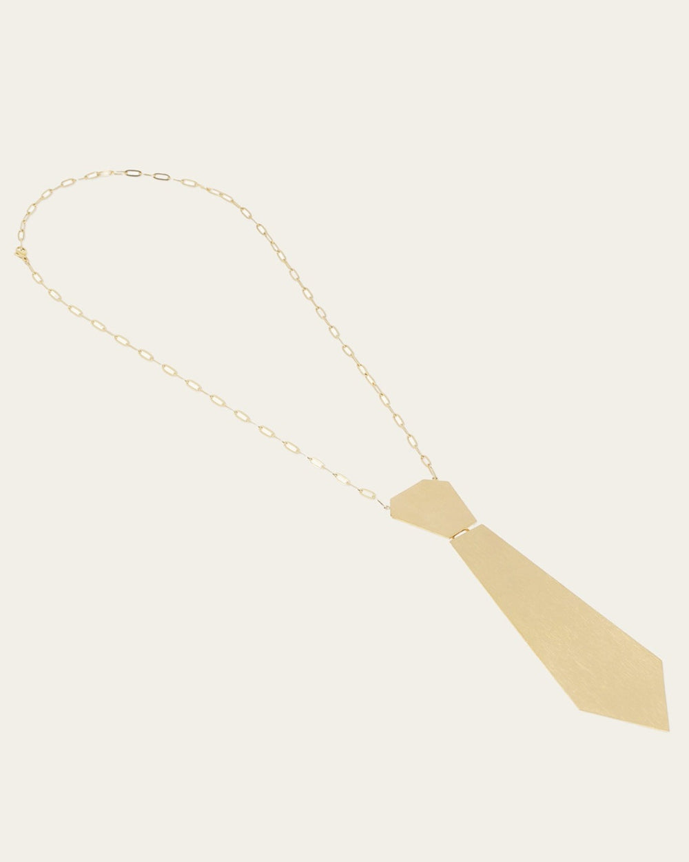 Collier Tie (Acier doré)