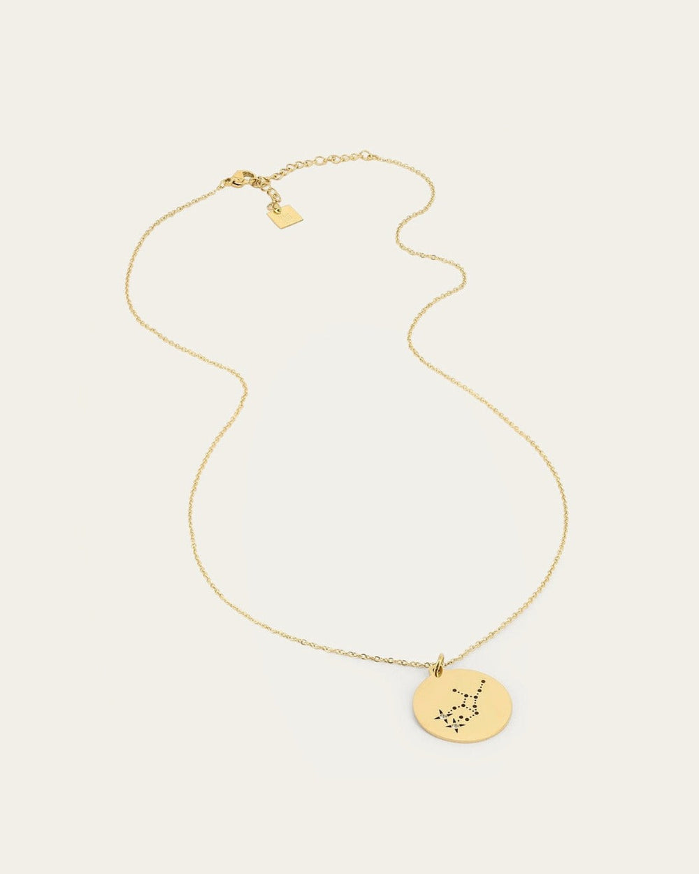 Virgo String Necklace (Gold-plated steel)