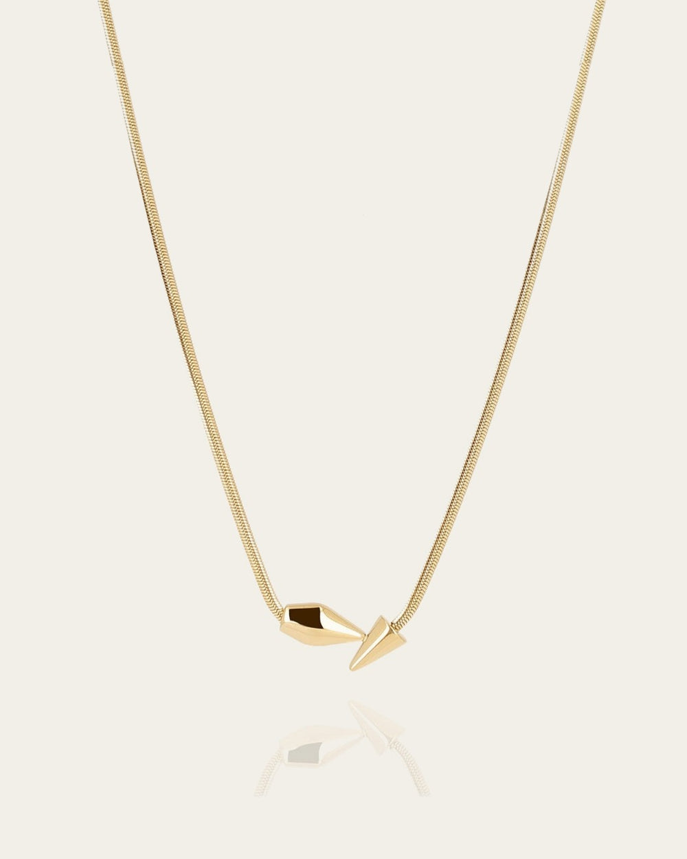 Necklace Opalys (Gold-plated steel)