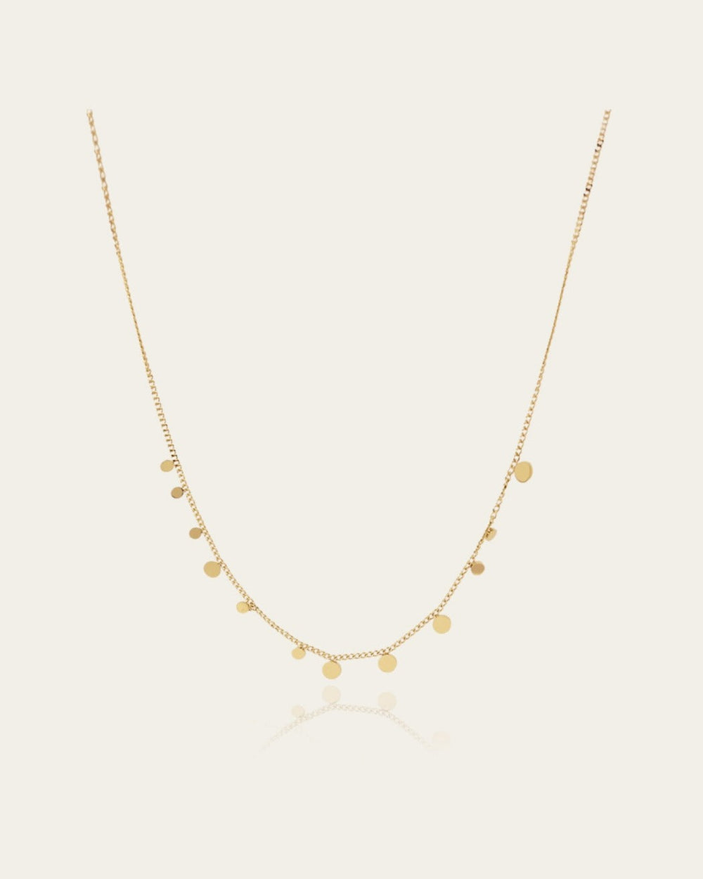 Mini Confettis Necklace (Gold-plated Steel)