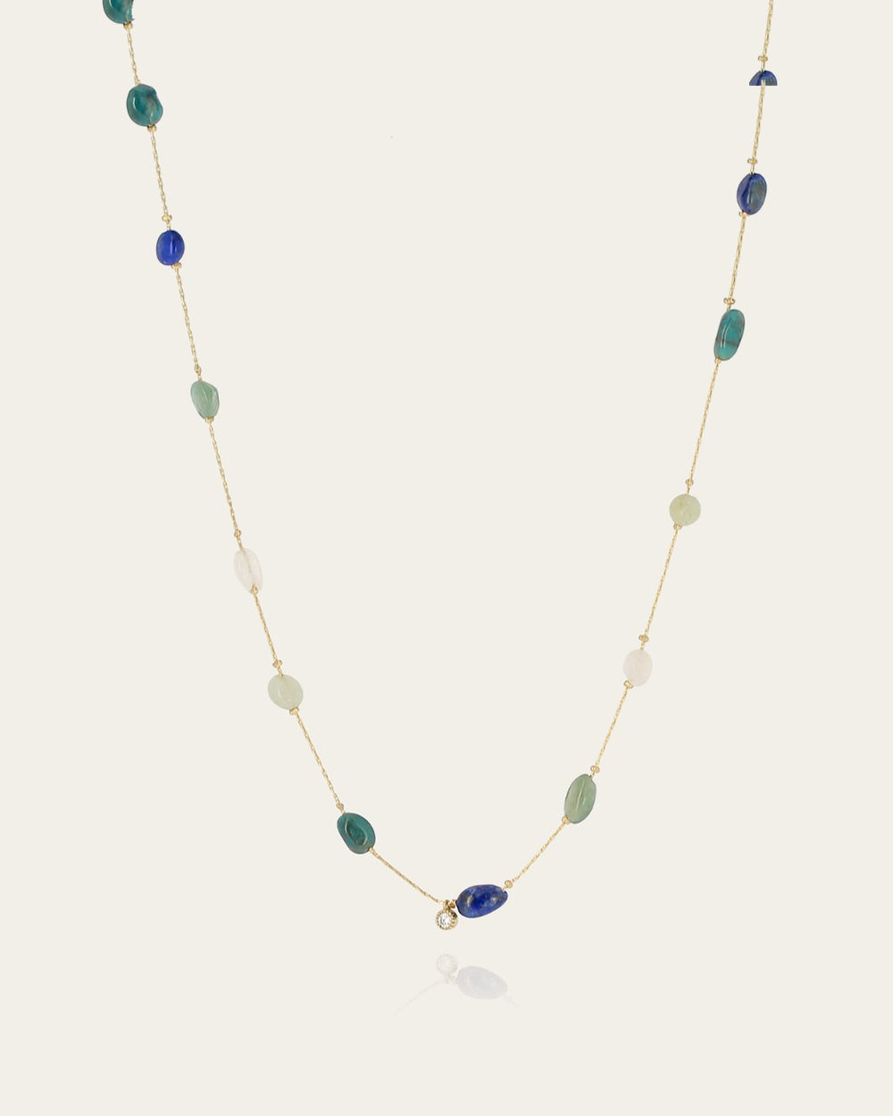 Collier Eulalie (Acier doré)