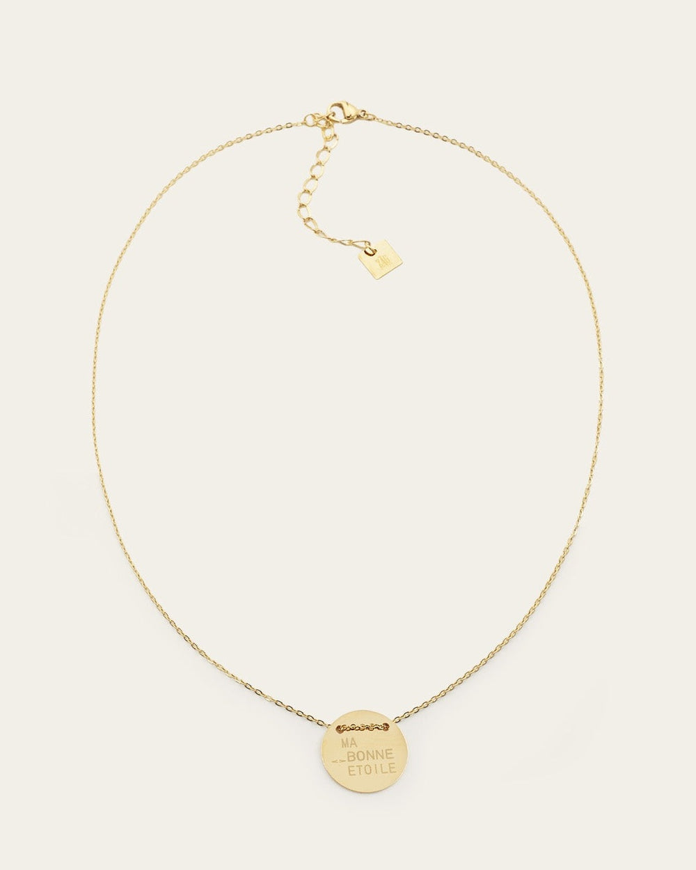 Collier Ma bonne étoile (Acier doré)