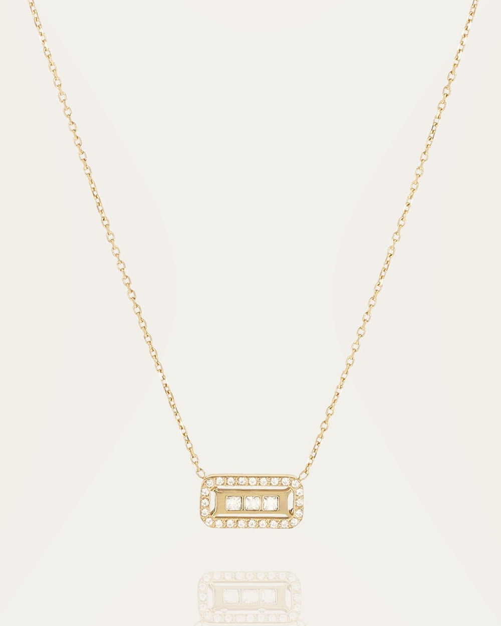 Collier Cléophée (Acier doré)