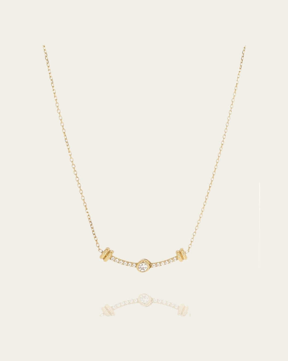 Ghisoni Necklace (Gold-plated steel)