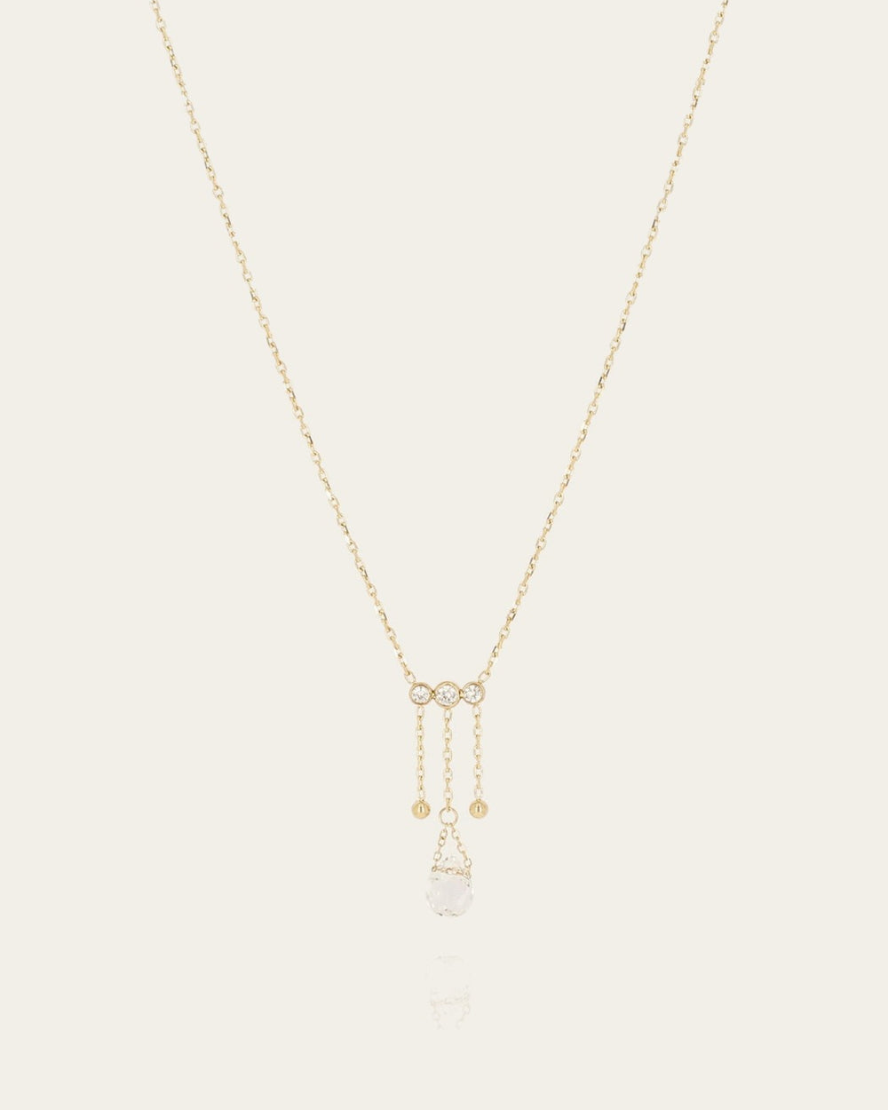 Necklace Vélyne (Gold-plated steel)
