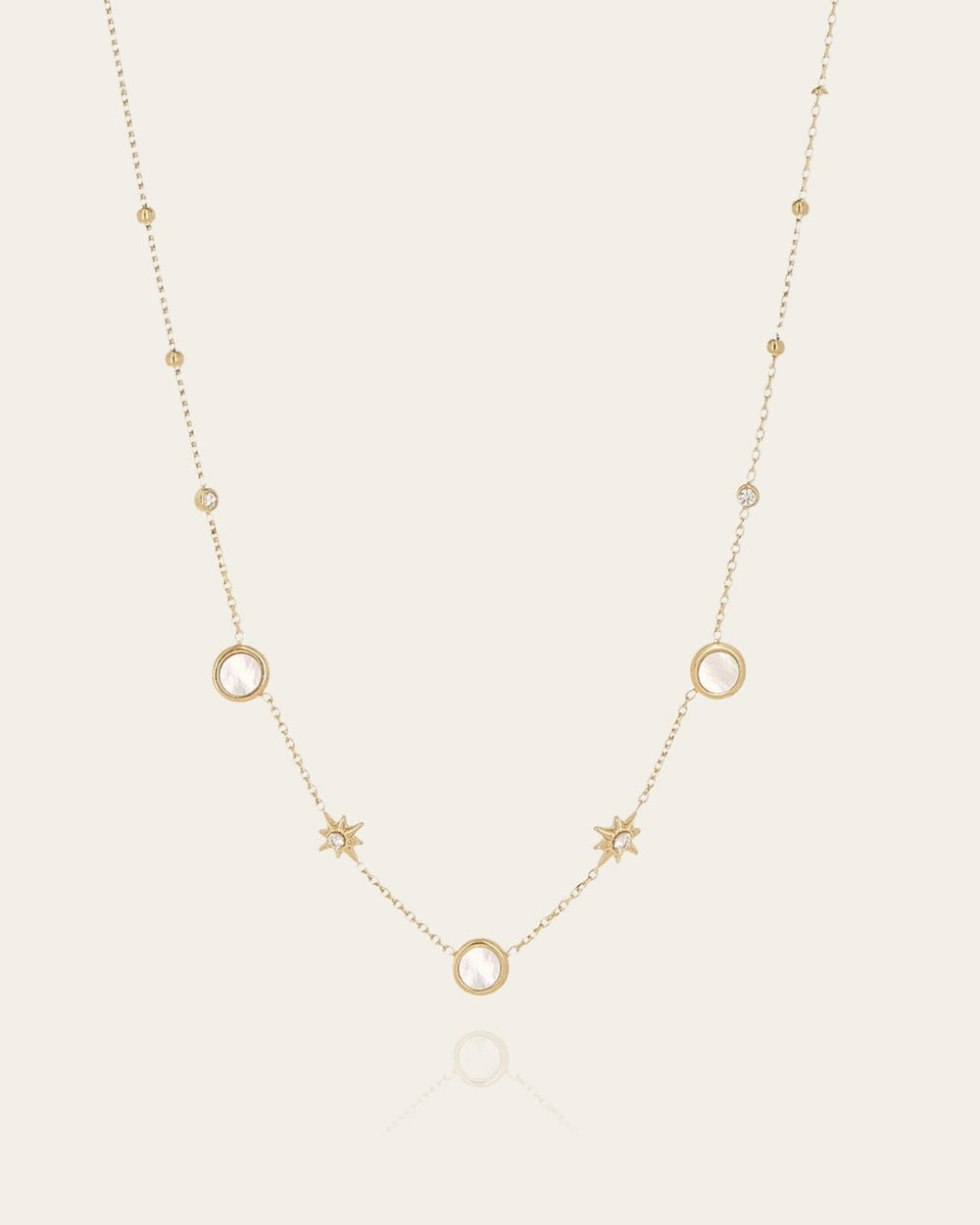 Necklace Naïade (Gold-plated steel)