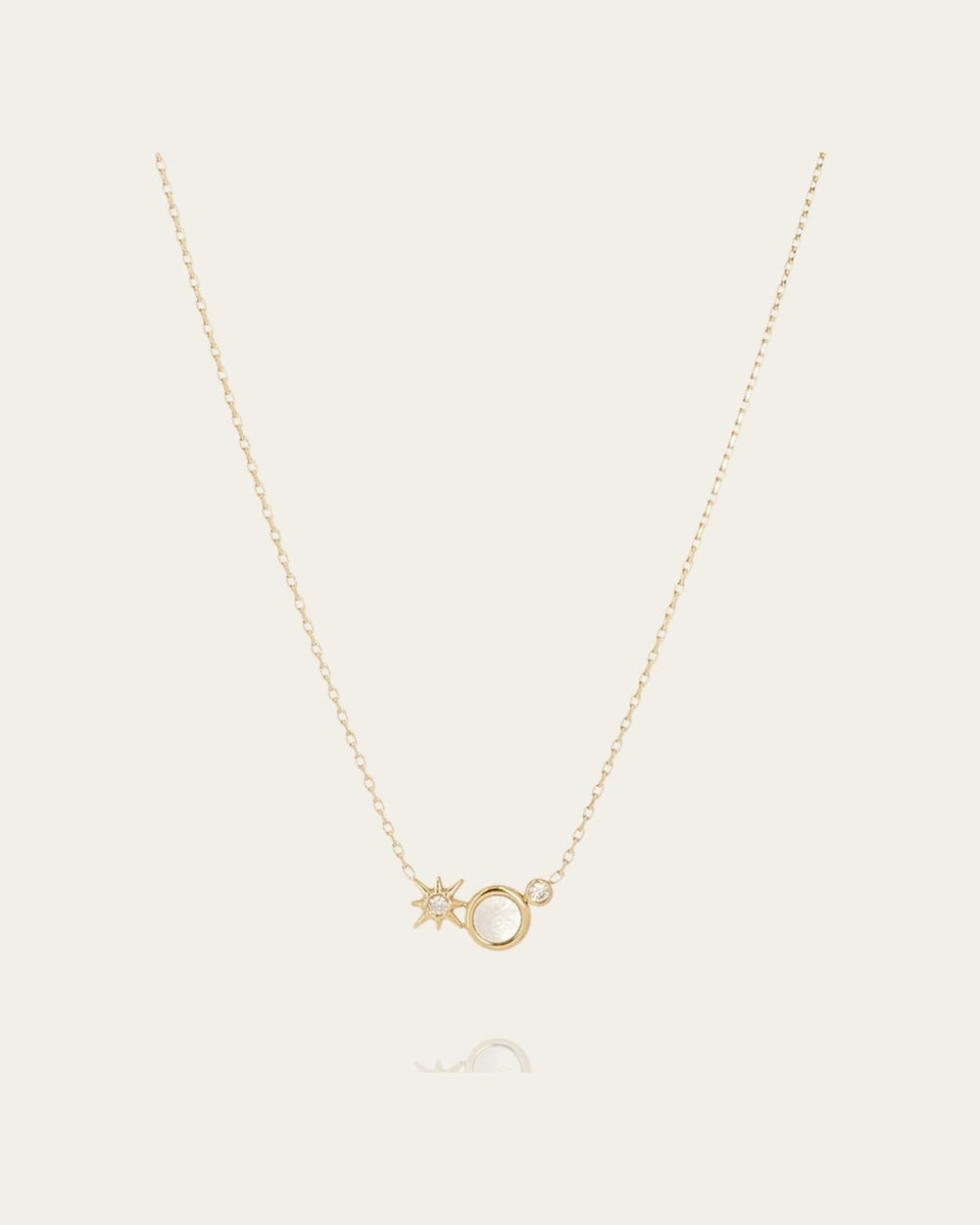 Necklace Calyra (Gold-plated steel)