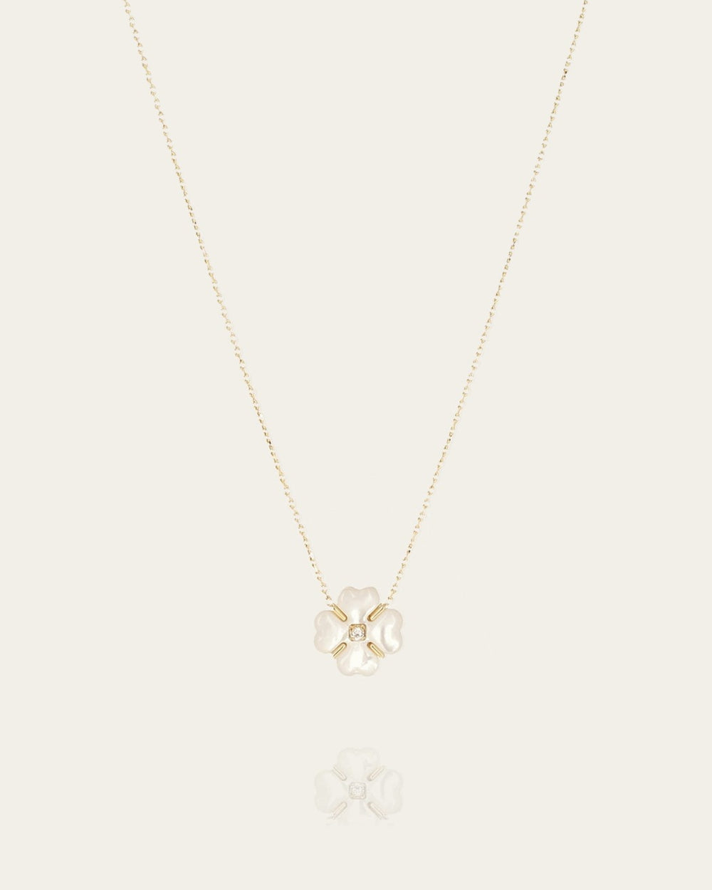Necklace Sélènea (Gold-plated steel)
