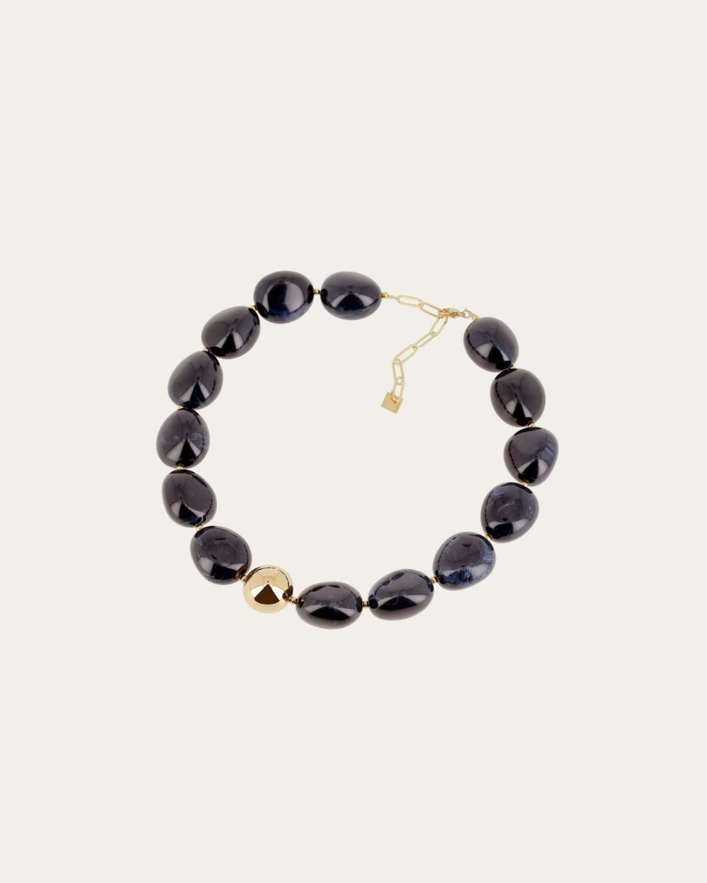 Collier Galet (Acier doré)