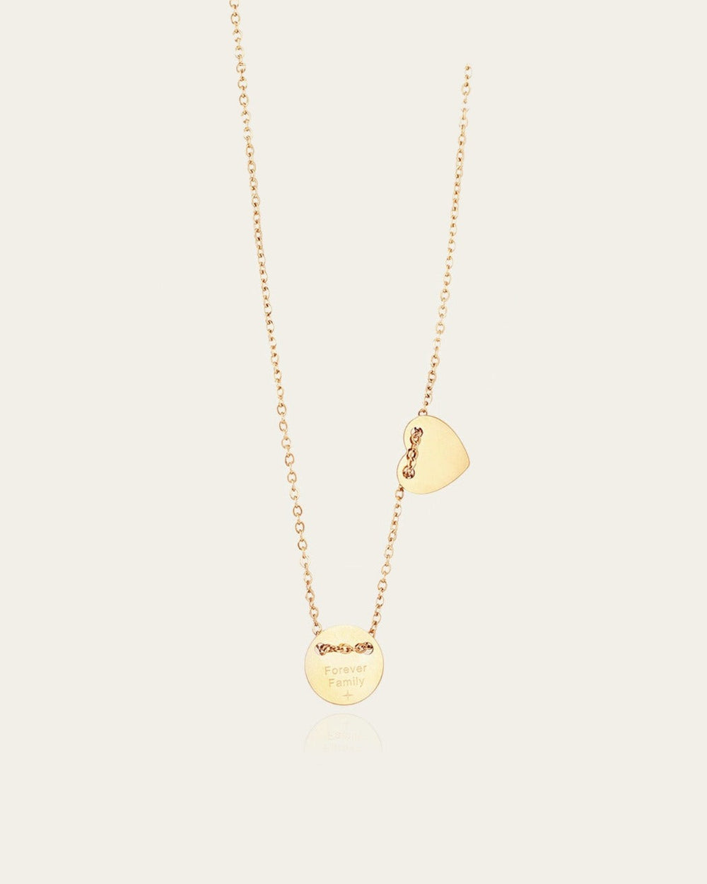 Forever Family Necklace (Gold-plated Steel)