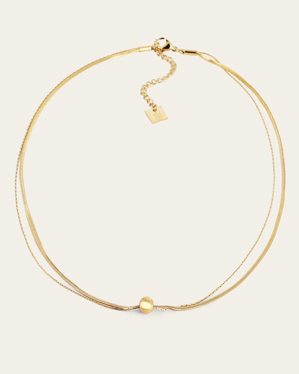 Collier Pepita (Acier doré)