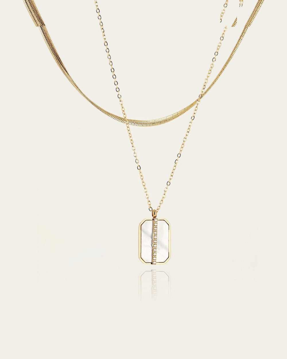 Collier Nikov (Acier doré)