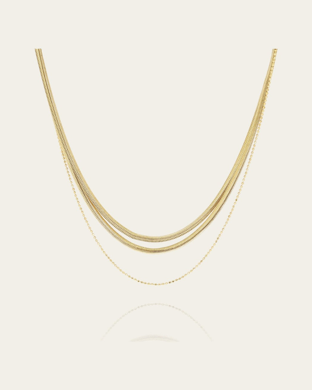 Collier Tressé (Acier doré)