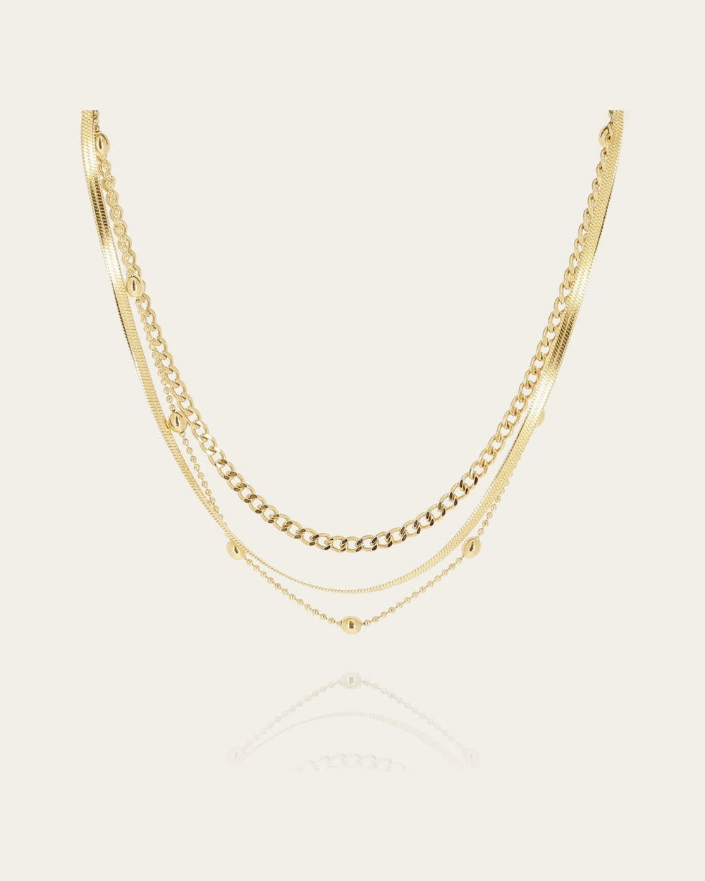 Collier Lumineux (Acier doré)
