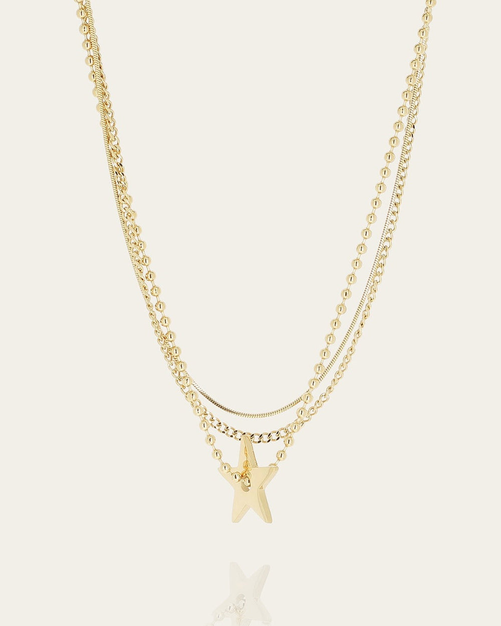 Ibara Necklace (Gold-Plated Steel)