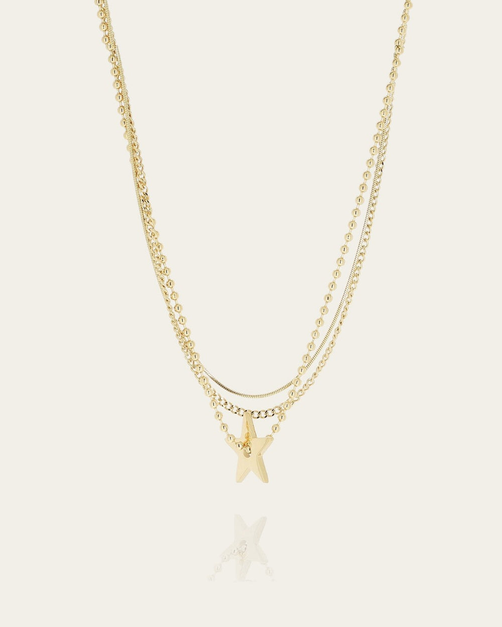 Collier Ibara (Acier doré)