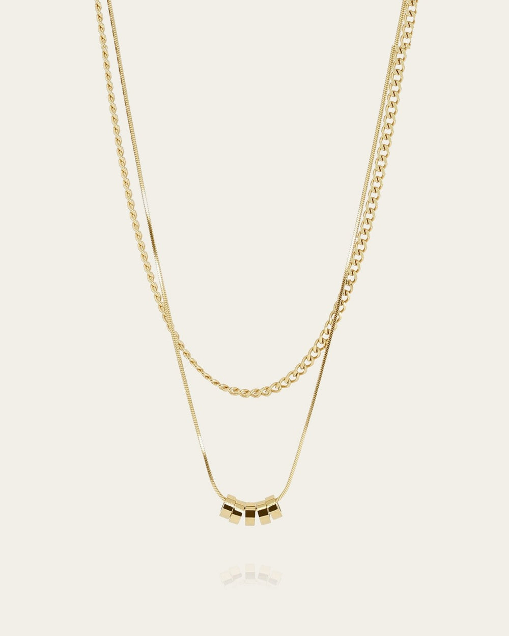 Luzzipeo Necklace (Gold-plated steel)