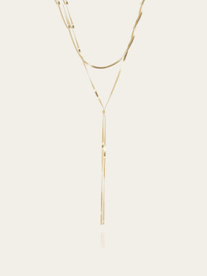 Rhodium-Plated Necklace