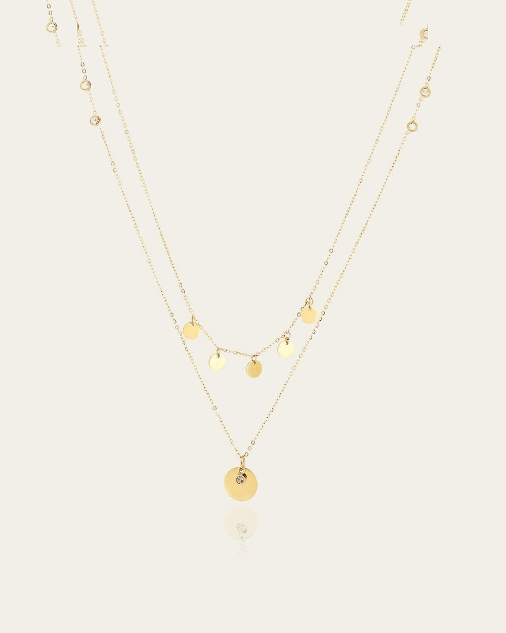 Precilia Necklace (Gold-plated steel)