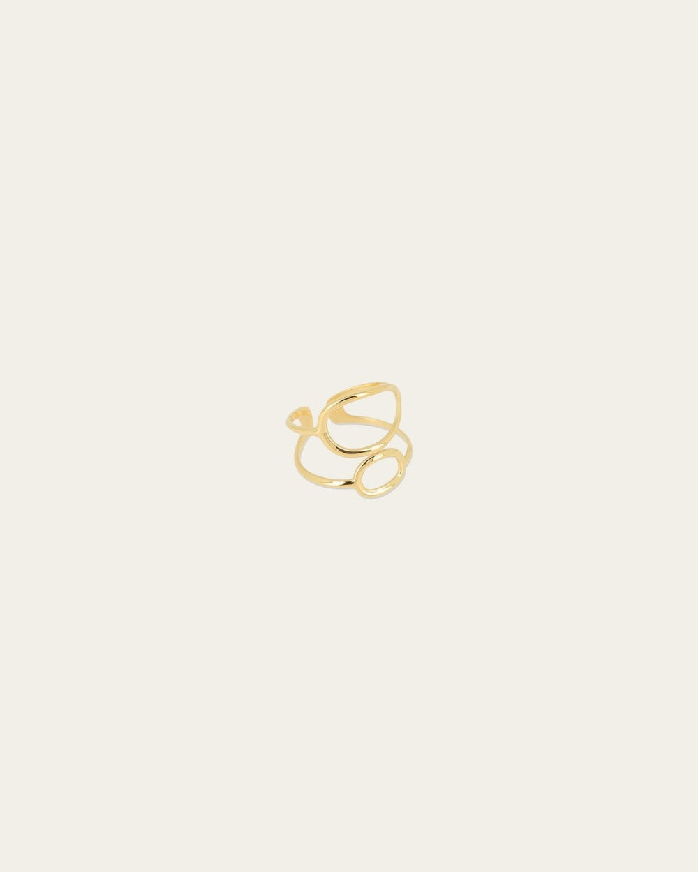 Bague Apolo (Acier doré)