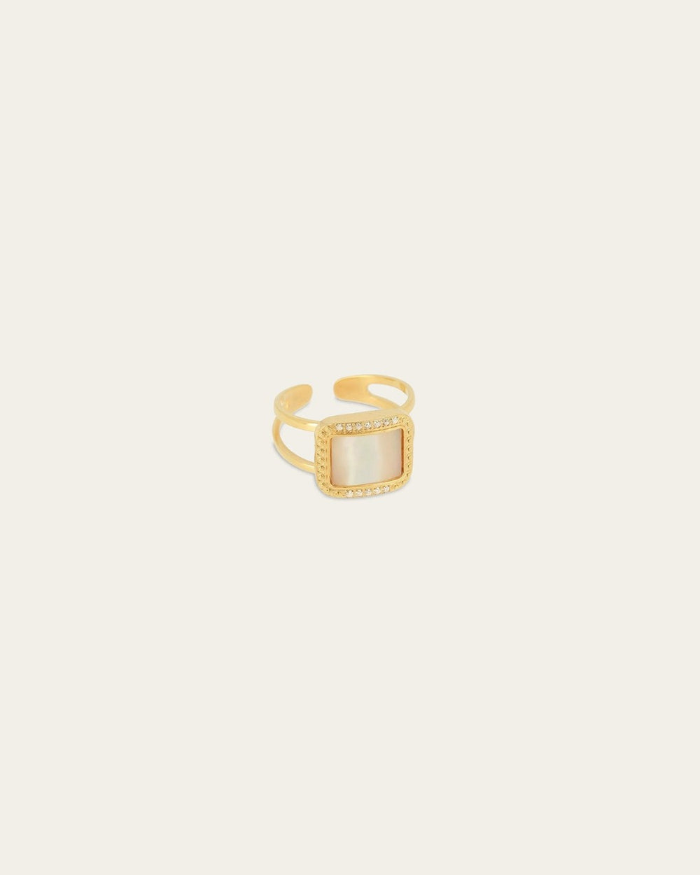 Bague Eliane (Acier doré)