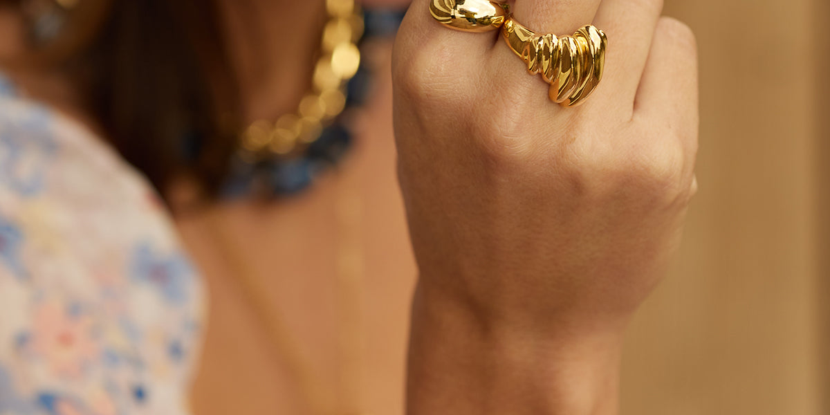 Valérie ring (Gold-plated steel) – Zag Bijoux