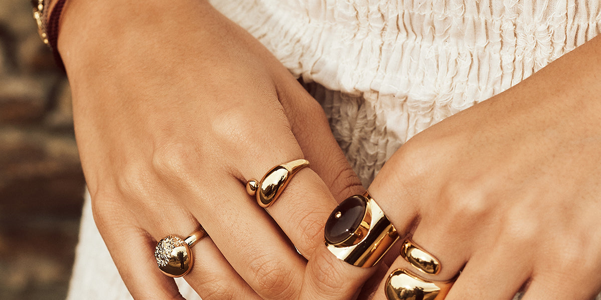 Valérie ring (Gold-plated steel) – Zag Bijoux - Main Image
