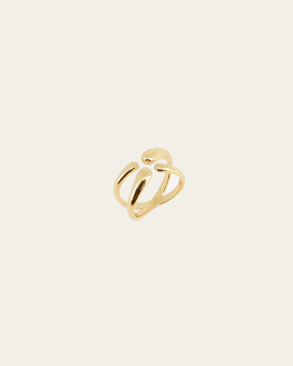 Bague Triomphe (Acier doré)