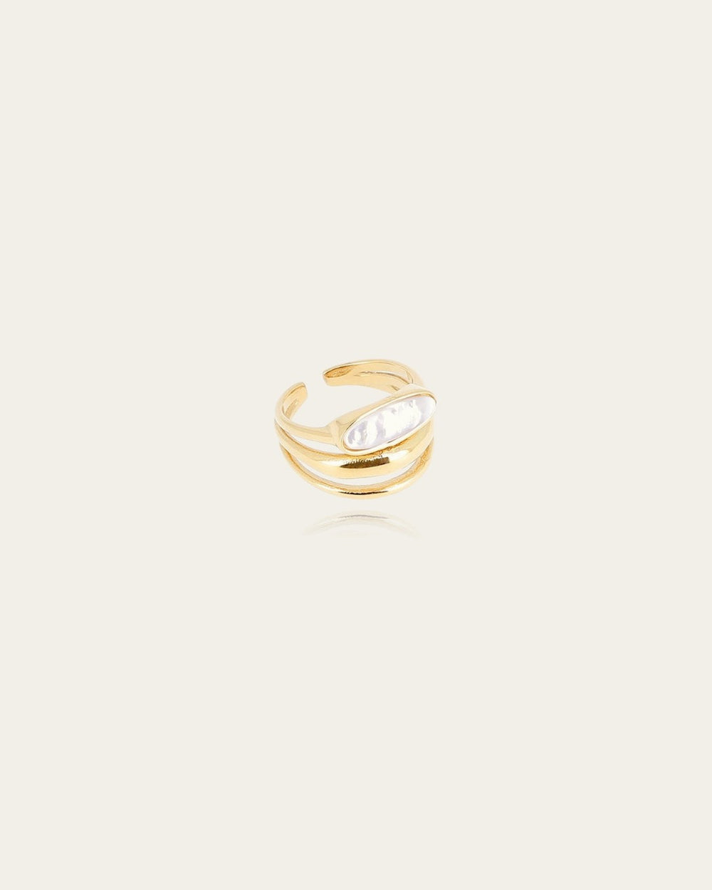 Bague Nacar (Acier doré)