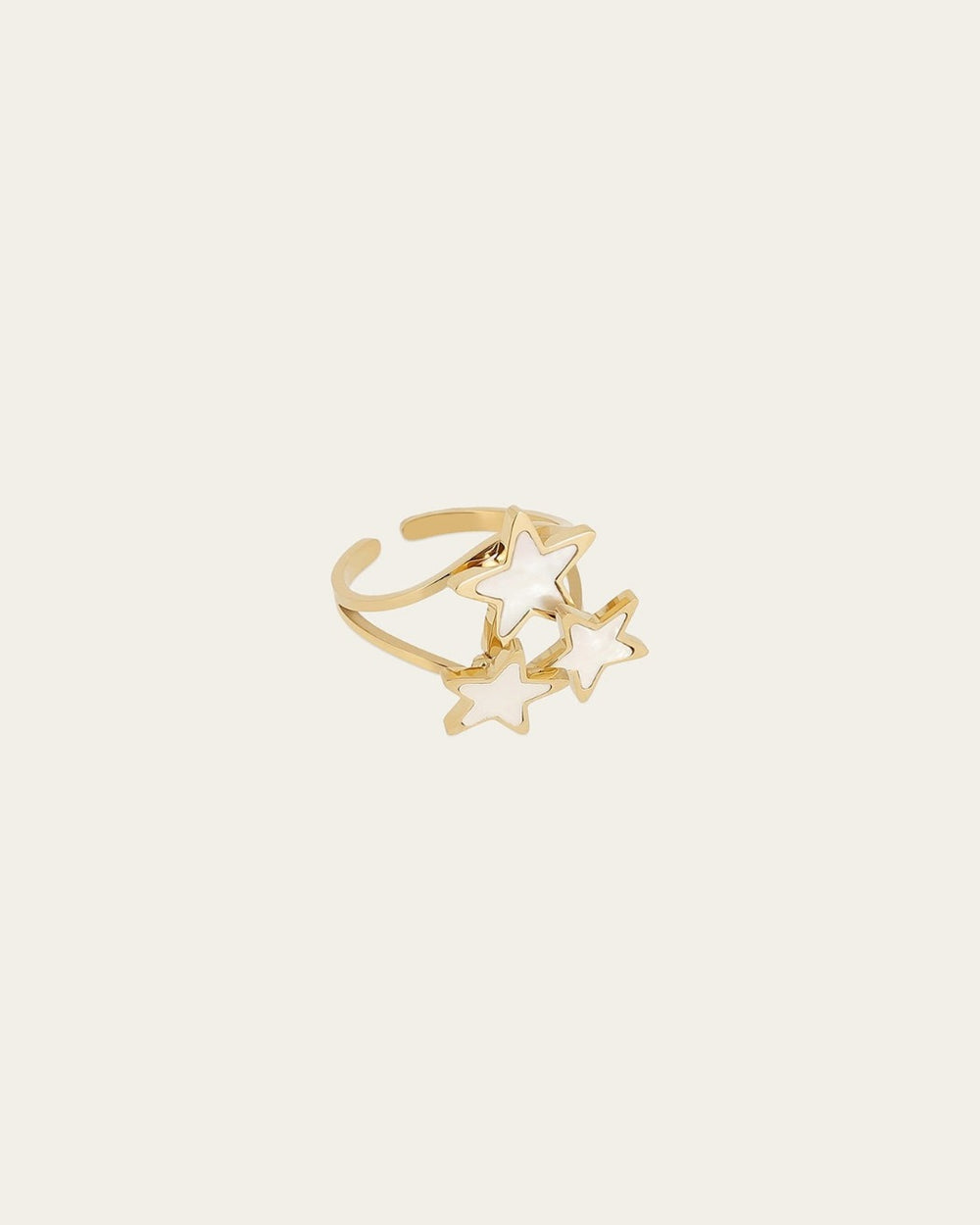 Bague Cyrielle (Acier doré)