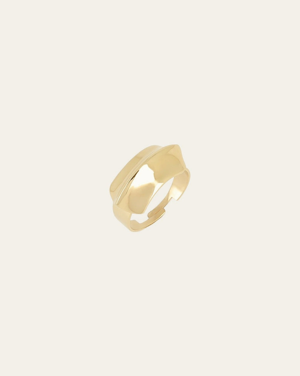 Bague Kaima (Acier doré)