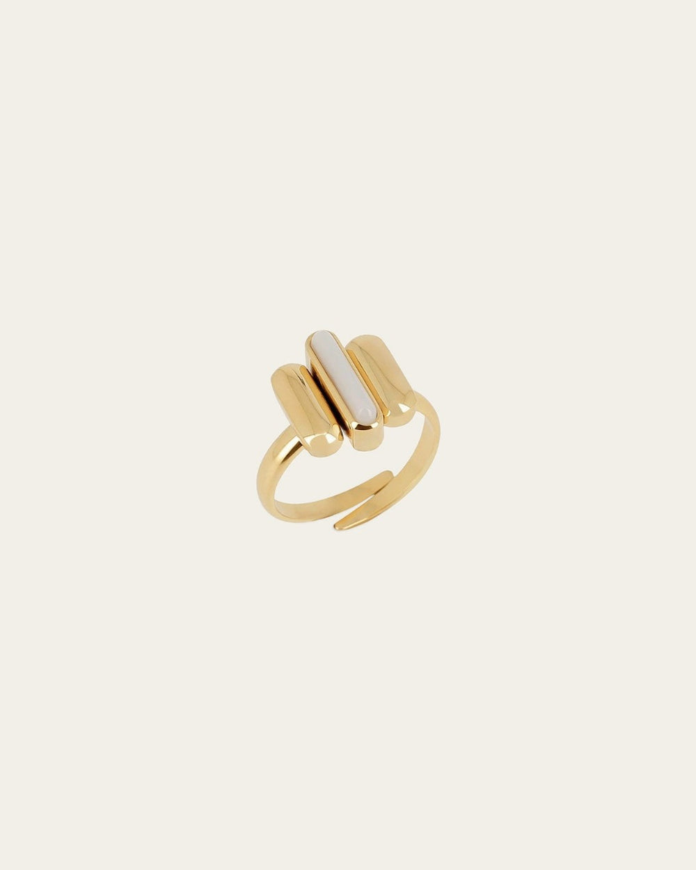 Bague Galileo (Acier doré)