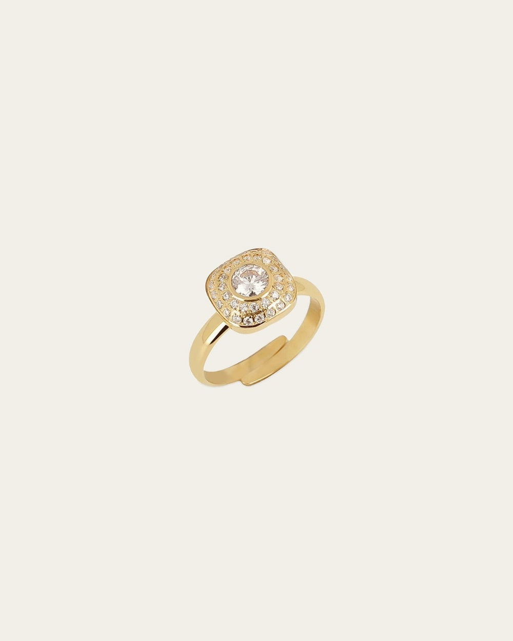 Bague Ermi (Acier doré)