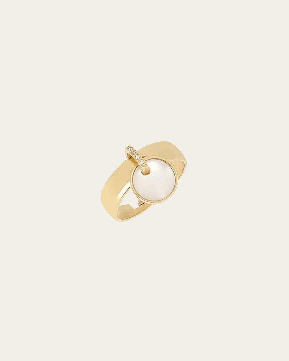 Bague Ysolde (Acier doré)