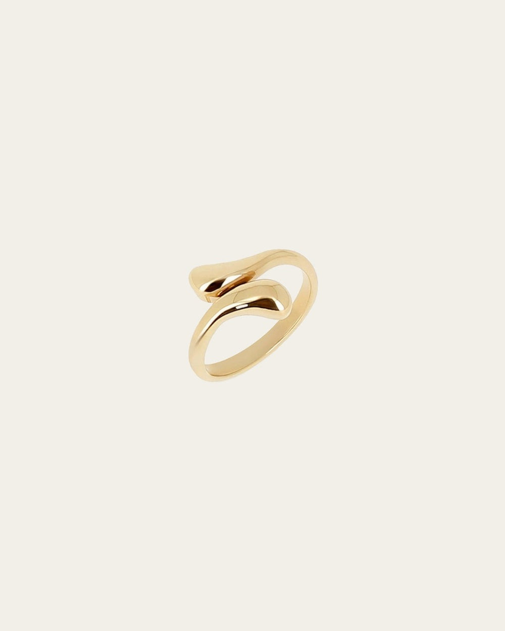 Bague Daruma (Acier doré)