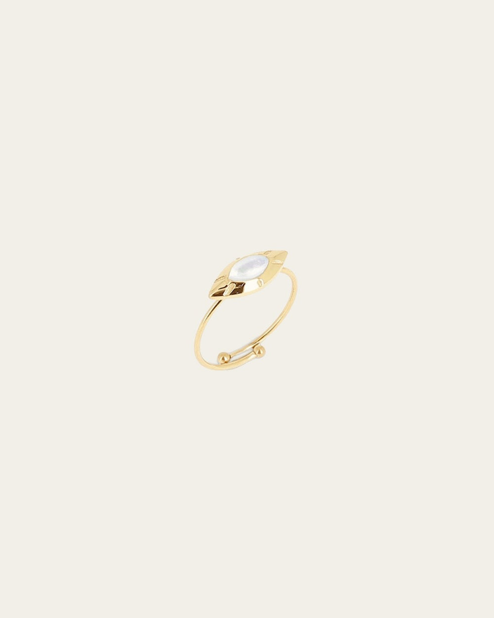 Bague Ausar (Acier doré)