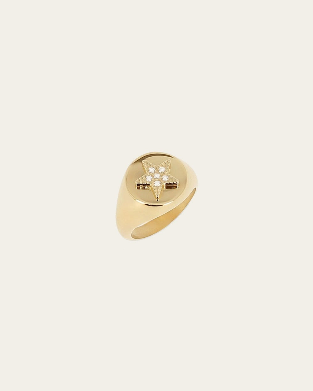 Bague Heleas (Acier doré)