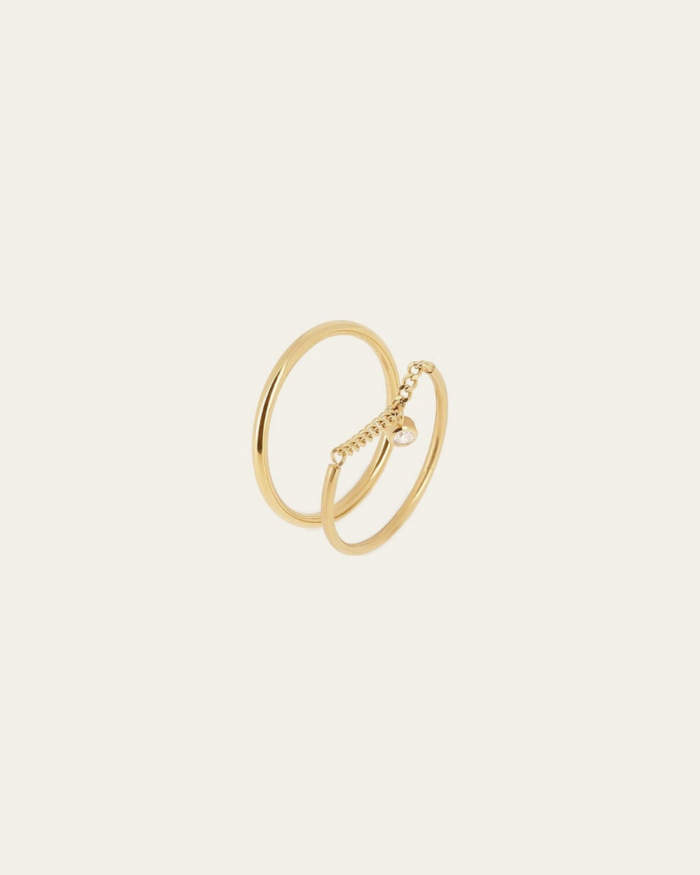 Bague Azuki (Acier doré)
