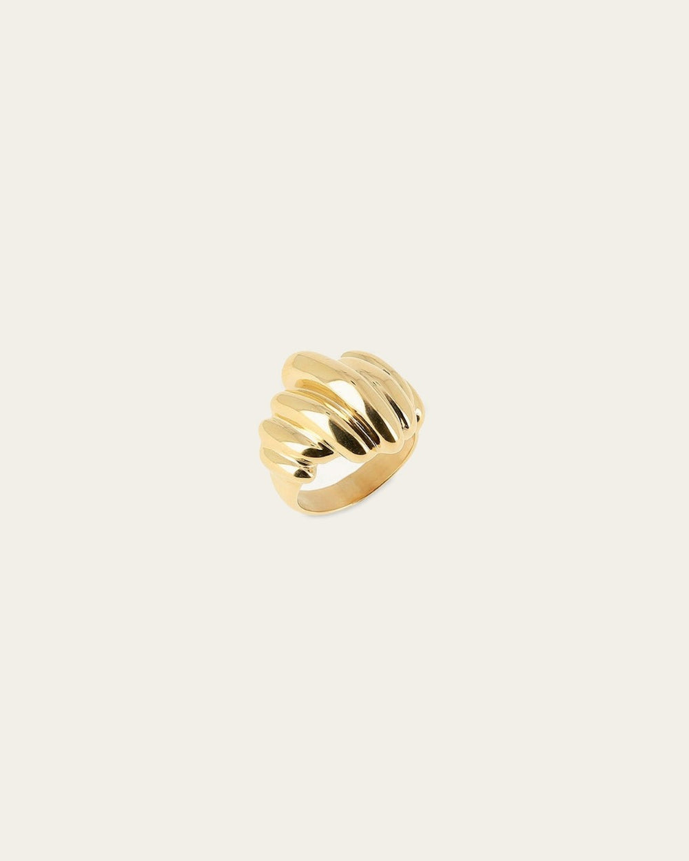 Bague Opéra (Acier doré)