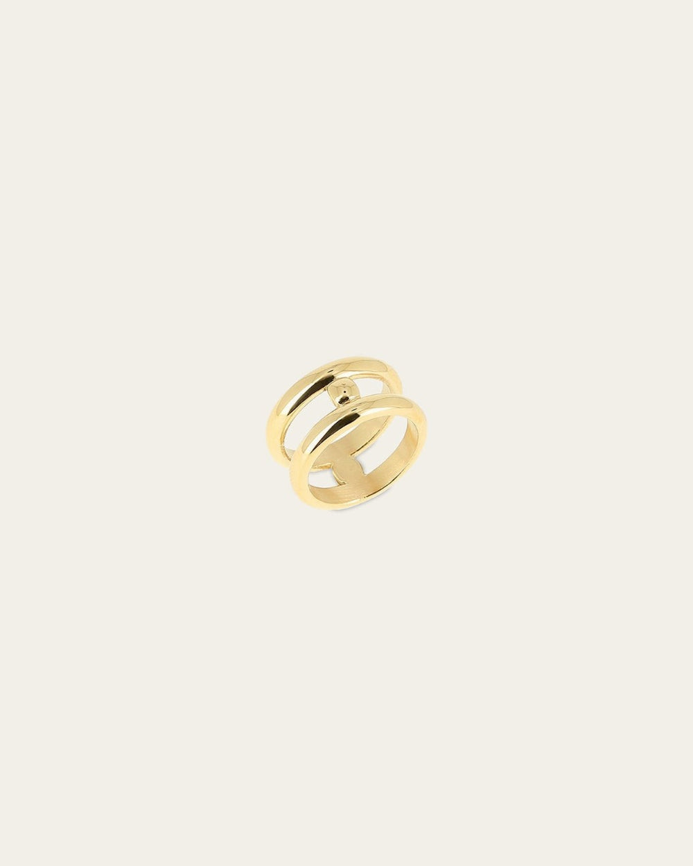 Bague Concorde (Acier doré)