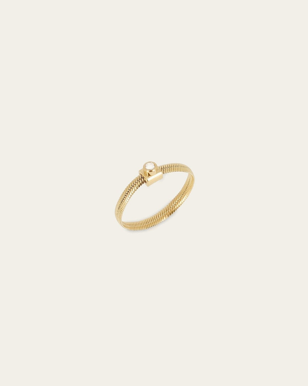 Bague Publia (Acier doré)