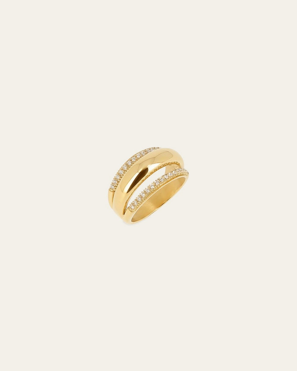 Bague Célinor (Acier doré)