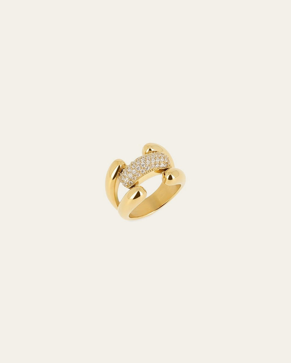 Bague Aleera (Acier doré)