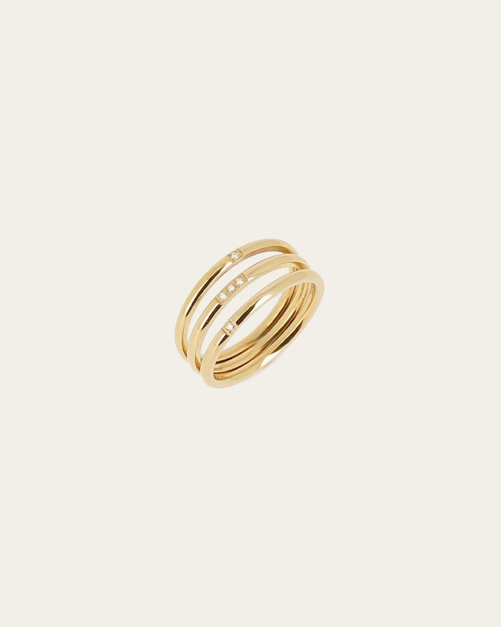 Bague Lucci (Acier doré)