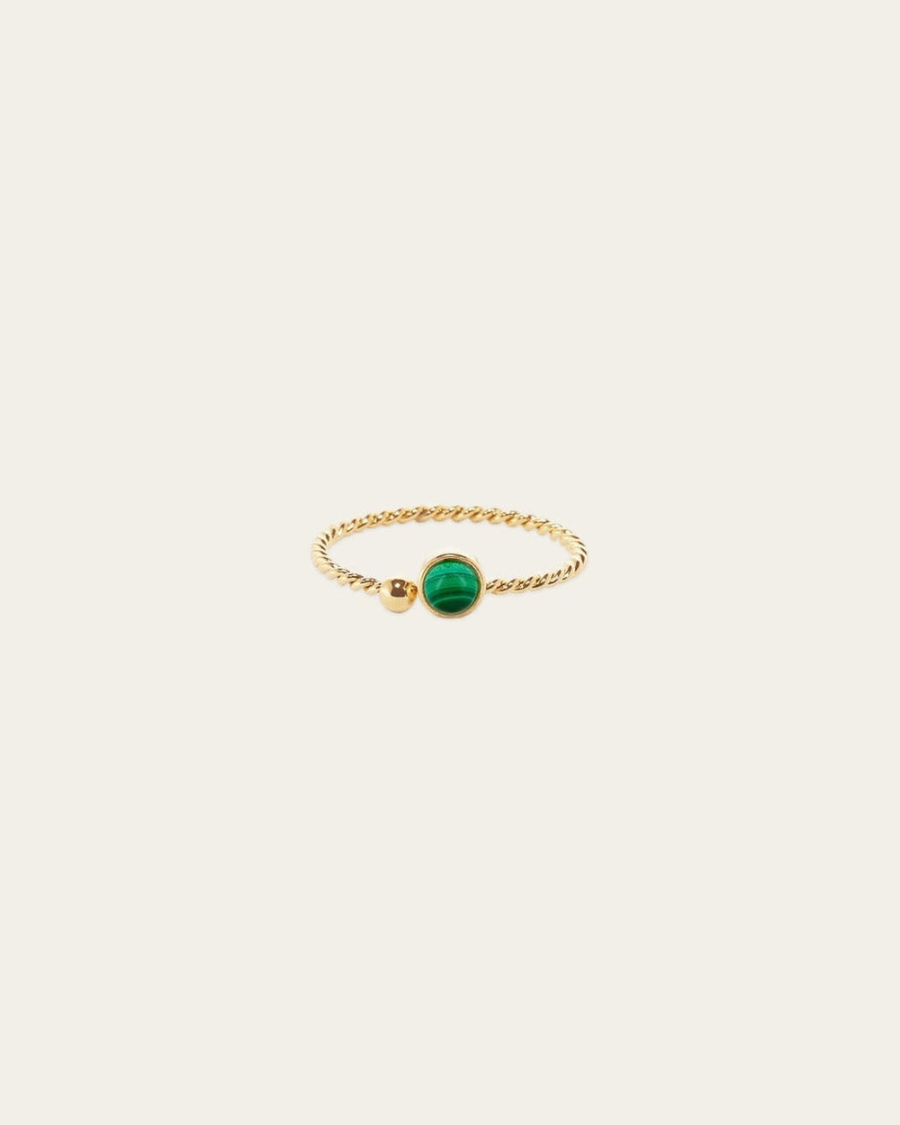 Bague Spoutnik (Acier doré)