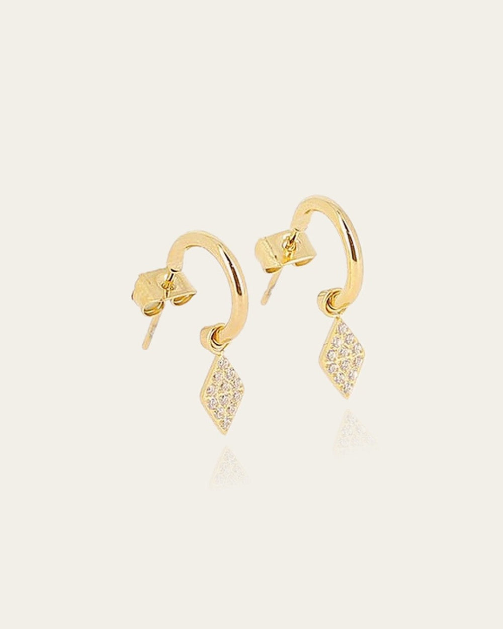 Boucles d'oreilles créoles Claudia (Acier doré)