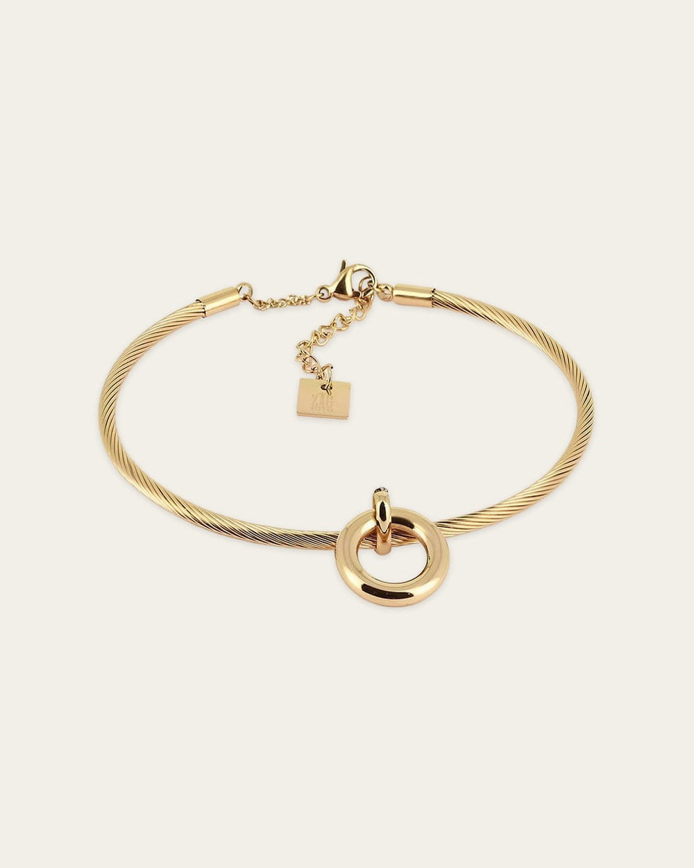 Bracelet Jonc Zaha (Acier doré)